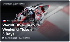 Tickets for WSBK Moto