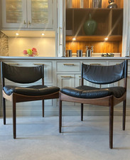 Pair of Kristian Vedel By Soren Willadsen Large Rosewood Lounge Modus Chairs 60s