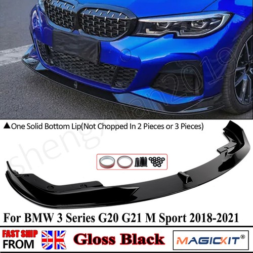 Glossy black front lip - front,