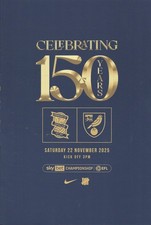 25/26  BIRMINGHAM CITY v  NORWICH  CITY   ( 22/11/25)