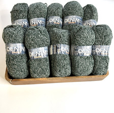 20 x Sirdar Denim Chunky Yarn Wool Knitting Vintage Denim Green 514 100g (20)