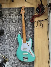 Squier 40th Anniversary Limited Vintage Jazz Bass Satin Seafoam Green Upgraded!