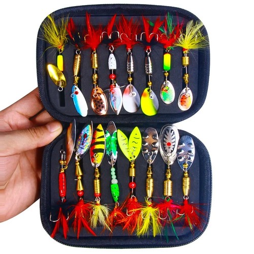 16pcs metal spoon spinner - spoon,
