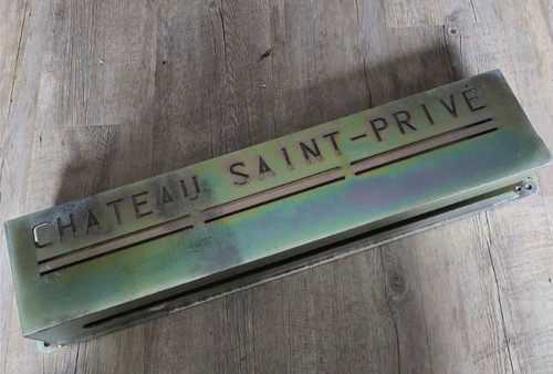 Large solid metal wine - solid,