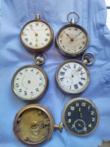 Vintage pocket watches job lot - vintage,