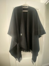 Laura Ashley Black Wool Cape 