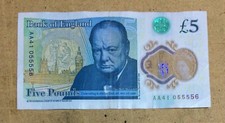 AA41 055556 - NEW £5 NOTE ? BANK ? OF ENGLAND ??