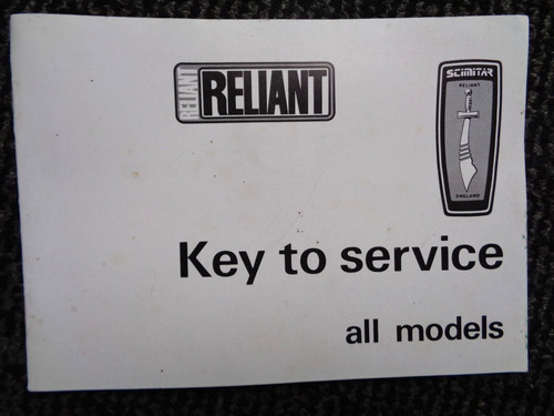 Reliant scimitar robin etc key - reliant,