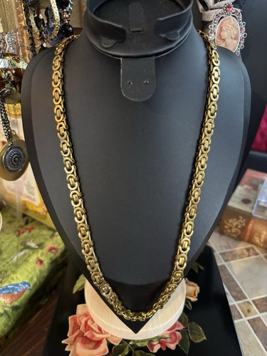 Byzantine gold color necklace - byzantine,