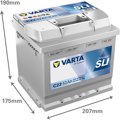 Varta blue dynamic c22 012 - blue,