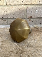 Antique Georgian Brass Door Knob / Handle Large Rare Architectural Salvage