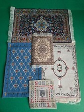 doll  house furniture job lot 3x  large/2 medium rugs 1.12th