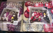 2 WOVEN CREWEL EMBROIDERY KITS