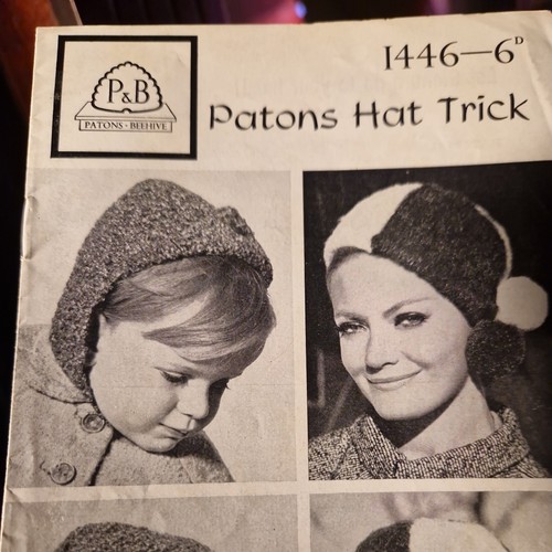 Patons 1446 vintage knitting - vintage,