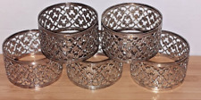5 x Vintage Napkin Rings