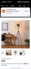 Rotor Matt Black Floor light -