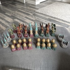 Deagostini - Harry Potter - Wizard / Dragon Chess Set - Complete 