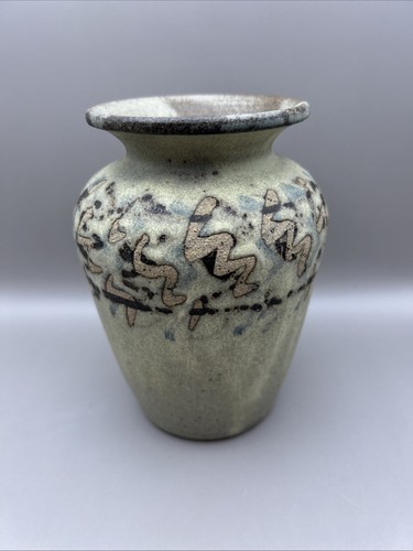 Stoneware resist vase cm - stoneware, 15