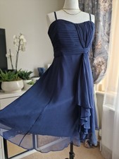Coast Silk Navy Blue Chiffon