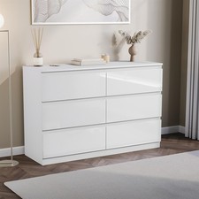 High Gloss 6 Drawer Chest of