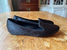 JIGSAW BLACK REAL FUR LOAFER
