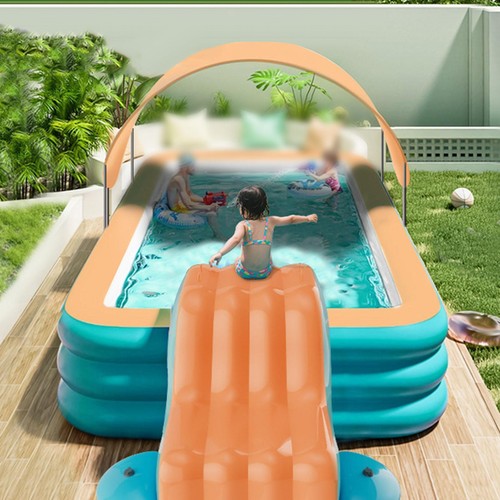 Inflatable water slide - slide, for