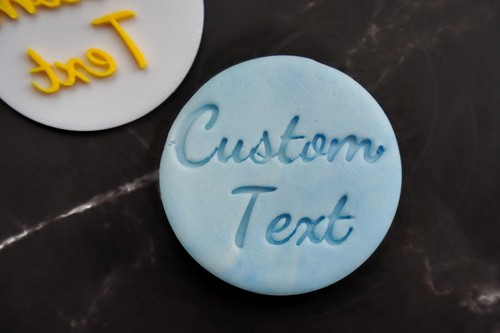 Cupcake stamp custom text - cupcake, "custom