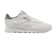 LADIES CLASSIC REEBOK HQ7092 WHITE LEATHER LACE UP TRAINERS