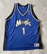 Vintage Orlando Magic Jersey Blue Champion #1 Penny Hardaway Size 52 XL