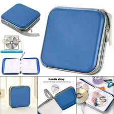 40 CD/DVD DISC WALLET STORAGE HOLDER CARRY CASE PROTECTOR SLEEVE BAG PLASTIC UK