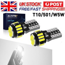 18SMD 501 T10 Led White Xenon Side Light Bulbs W5W Car Canbus Error Free Wedge