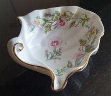 Aynsley Wild Tudor Pattern Small Shell Shaped Trinket Dish