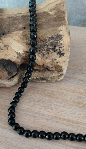 Black onyx beads piece - black,