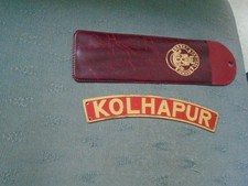 GREAT CENTRAL RAILWAY - KOLHAPUR LOCOMOTIVE NAME PLATE BADGE - IN A BRANDED CASE