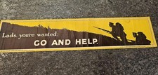 Lads, You're Wanted: WW 1 WW I Banner Style Poster David Allen & Sons London UK