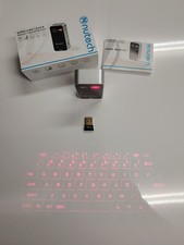 Nutech Wireless Laser Projection Keyboard Rechargeable Bluetooth Good Condition