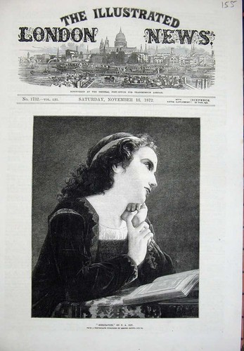Original old antique print - original,