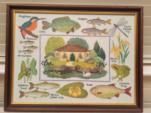 Vintage cross stitch tapestry - cross-stitch,