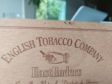 Cigarillos Box English Tobacco Co EastEnders Wooden Box  19cmx9.5cmx3.5cm