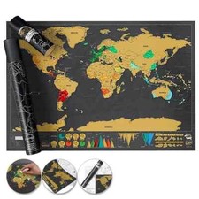Black Scratch Off Map