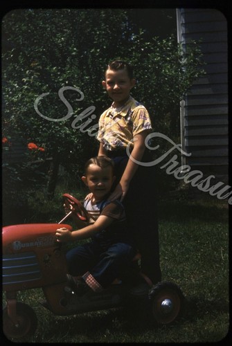 Boys pedal car tractor - boys,