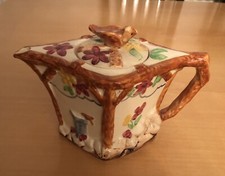 Vintage 1930s Wade Heath Ware Colourful Decorative Bird Display Teapot