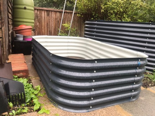 Raised metal garden - bed, (not