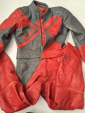 CBR Fireblade 90s  Leather Suit  40 Chest  Red  Motorcycle Race Biker 80s Honda 