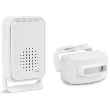 Waterproof Entry Alarm PIR Wave Dual Motion Sensor with Receiver Loud Horn/Mute