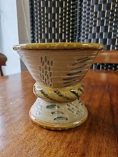 Vintage Slipware Footed Bowl