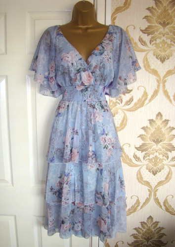 Quiz floral size dress midi - quiz,