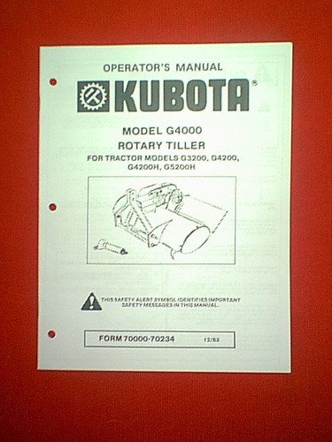 Kubota g3200 g4200 g4200h - kubota,