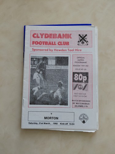 Clydebank morton - v,