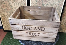 Vintage wooden holland fruit vegetable crate